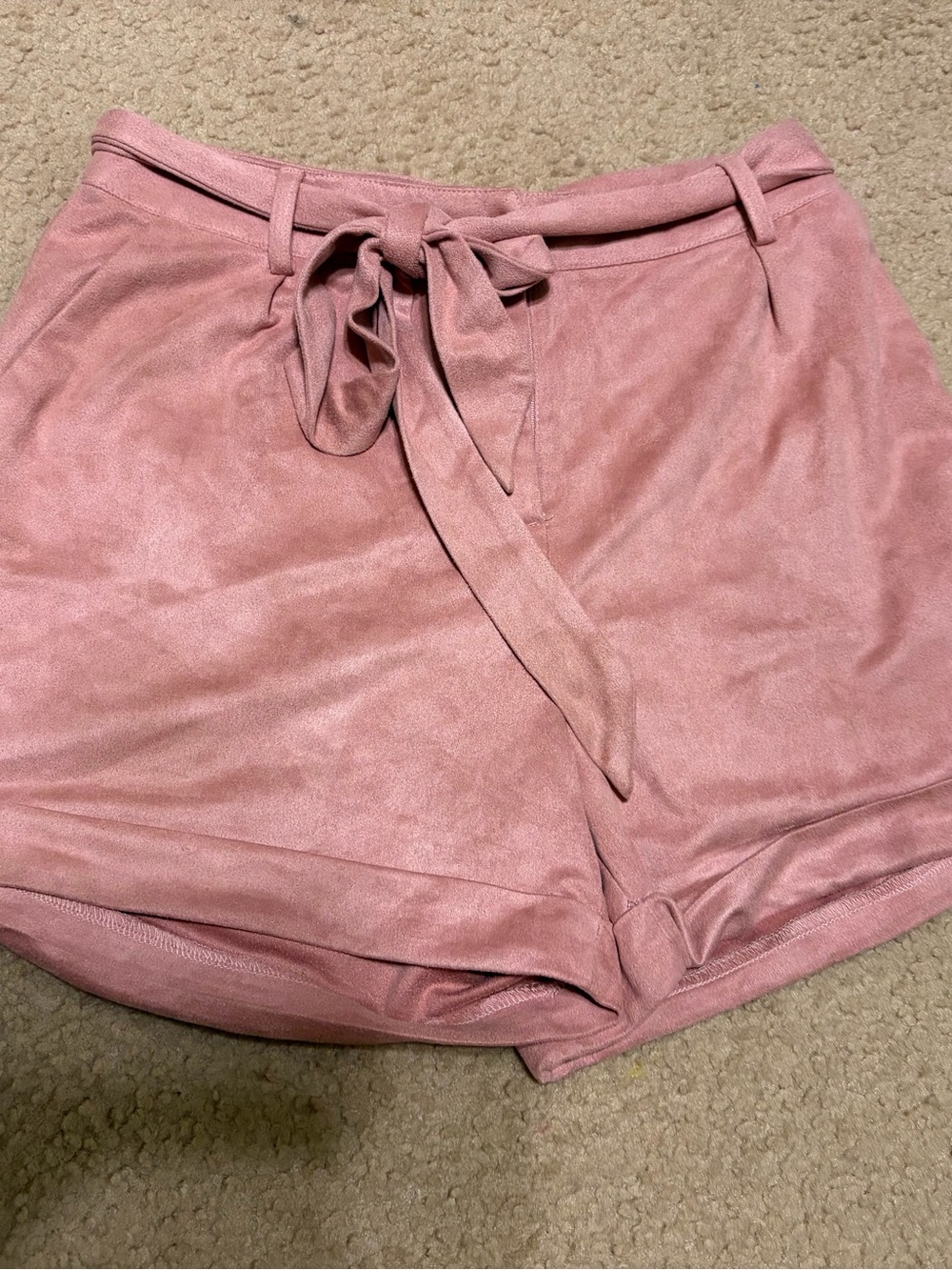 Tie-Waist Pink Shorts